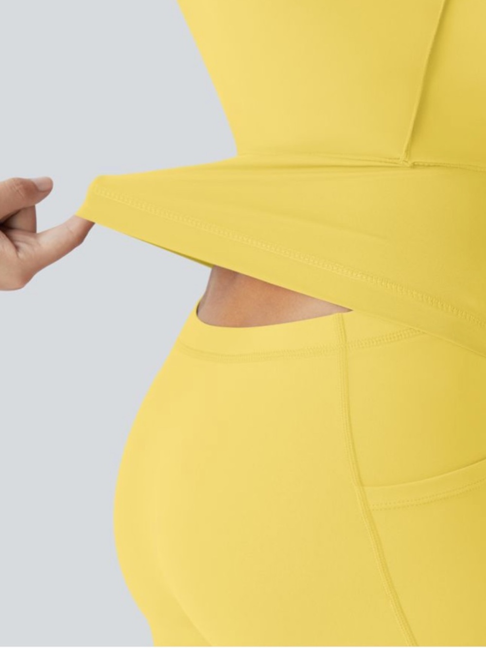 Halara SoftlyZero Backless Tennis Dress Goldfinch Built-In Shorts Cool Touch - Picture 4 of 9
